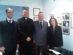  Rektor i Stjepo Bartulica s glavnim rabinom Arthurom Schneierom
