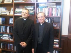 Rektor s predsjednikom sveučilišta Notre Dame, vlč. Johnom Jenkinsom