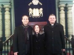Rektor i Stjepo Bartulica s autoricom Esther Gitman u New Yorku