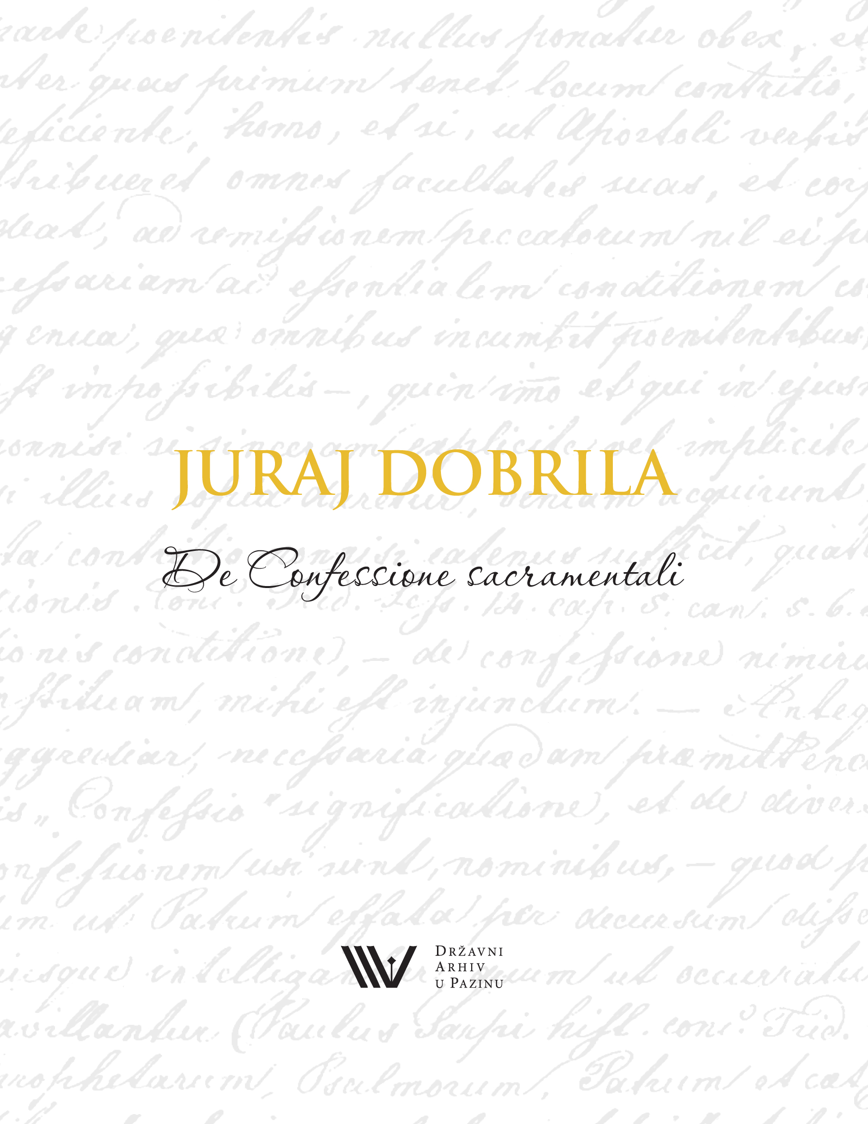 Juraj Dobrila – De Confessione sacramentali