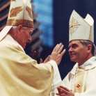 Papa Ivan Pavao II i biskup Srecko Badurina