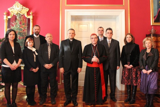 Delegacija HKS-a u božićnom čestitanju kod zagrebačkog nadbiskupa kardinala Josipa Bozanića
