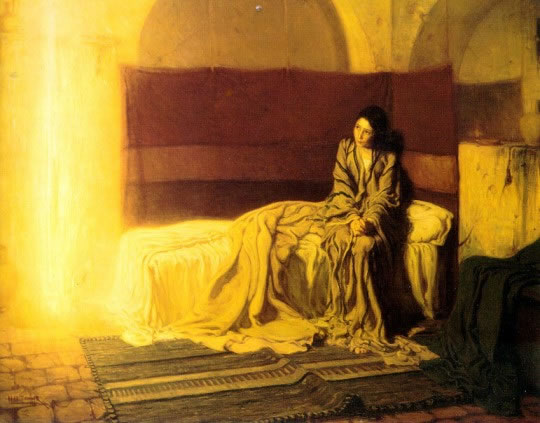 "Anđeo Gospodnji navijestio Mariji. I ona je začela po Duhu Svetomu." Henry Ossawa Tanner. The Annunciation, 1898. Philadelphia Museum of Art
