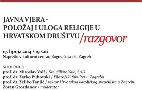 “Javna vjera – položaj i uloga religije u hrvatskom društvu”