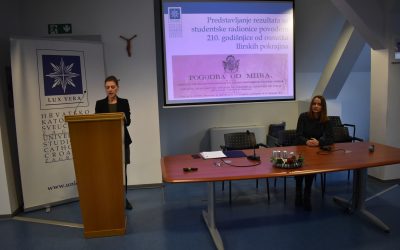“Predstavljanje rezultata studentske radionice povodom 210. obljetnice osnutka Ilirskih pokrajina”
