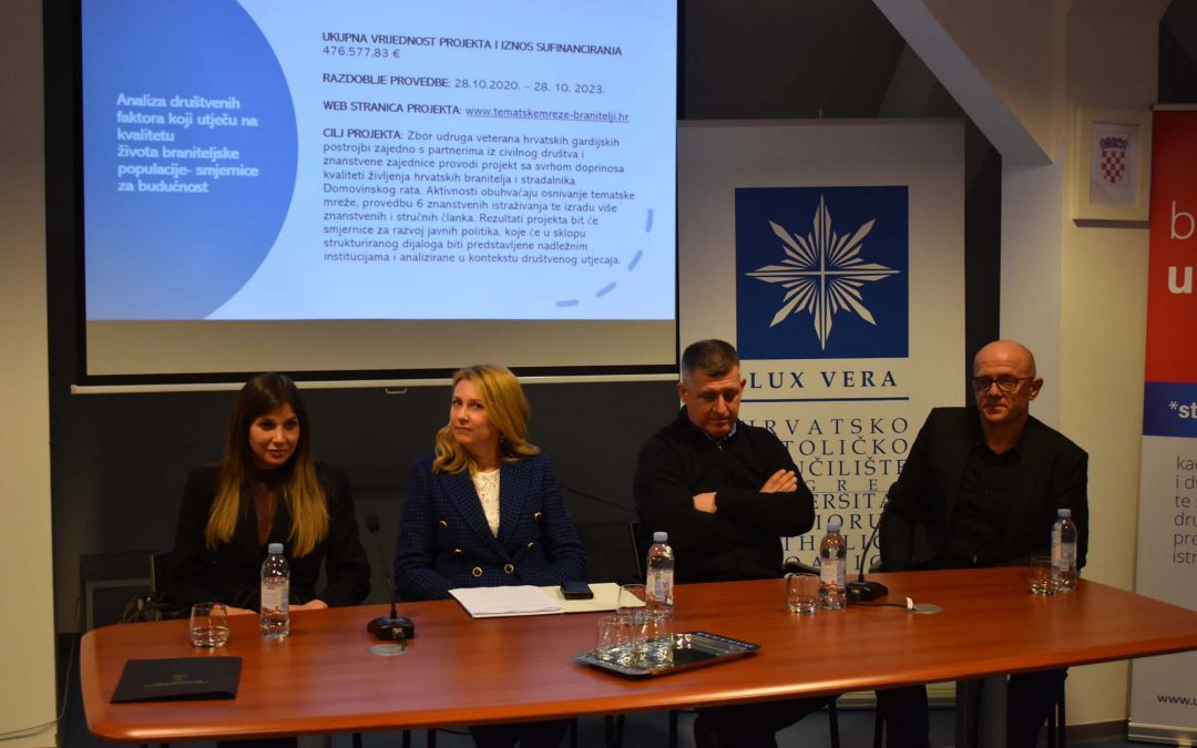 Održan strukturirani dijalog „Javno mnijenje Hrvatske o braniteljima – slike kreirane kroz medije“